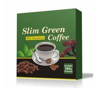 Café Verde Slim con Ganoderma - 180 g de café instantáneo para el control de peso, mezcla natural adelgazante con hongo reishi, suplemento dietético
