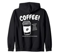 ¡Café Vintage! Apoya a tu Distribuidor de café Local Barista Sudadera con Capucha