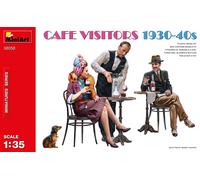 Cafe Visitors 1930-40S Figura 1 :3 5 Plástico Modelo Kit Miniart