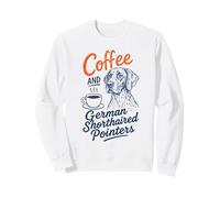 Café Y Alemán Punteros De Pelo Corto Perro Amante Arte Sudadera