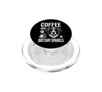 Café Y Brittany Spaniels Funny Brittany Spaniel PopSockets PopGrip para MagSafe