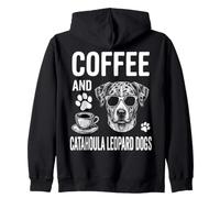 Café Y Catahoula Leopard Dog Funny Catahoula Leopard Dog Sudadera con Capucha