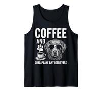 Café y Chesapeake Bay Retriever Camiseta sin Mangas