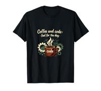 Café y código de Combustible para el día gráfico de Ciencia de Datos Camiseta