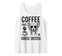 Café Y Crestas Chinas Divertido Crestado Chino Camiseta sin Mangas