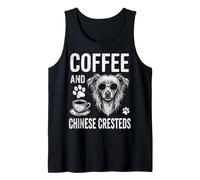 Café Y Crestas Chinas Divertido Crestado Chino Camiseta sin Mangas