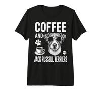Café Y Jack Russell Terriers Divertido Jack Russell Terrier Camiseta Premium