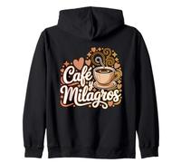 Café y Milagros Café Español Fe Cita Positiva Sudadera con Capucha