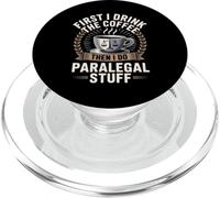 Café y Paralegal Cosas Legal Profesional PopSockets PopGrip para MagSafe