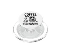 Café y Perros sabuesos afganos Divertido Perro Sabueso Afgano PopSockets PopGrip para MagSafe