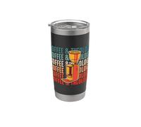Café y Teología Antropólogo Sacerdote Seminario Teología Vaso térmico de acero inoxidable de doble pared