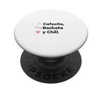 Cafecito, Bachata y Chill PopSockets PopGrip Adhesivo