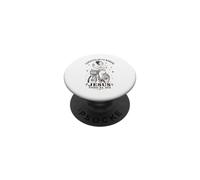 Cafecito en la Mañana Jesús Todo el Día Cristiana PopSockets PopGrip Adhesivo