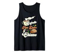 Cafecito Pan-Dulce y Chisme Funny Latina Hispano Mexicano Camiseta sin Mangas