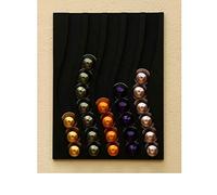 Cafedeco - Dispensador de cápsulas compatible con nespresso 5BK capacidad 50 cápsulas, 33 x 25 x 1 cm