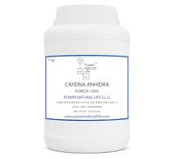 Cafeína Anhidra en Polvo | Power Natural Life | Bote 1 kg | Uso Alimentario, Técnico e Industrial | Compuesto para Formulación | Materia Prima