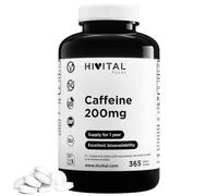 Cafeína Anhidra Pura 200 mg. 365 comprimidos veganos para todo 1 año