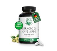 Cafeína Cápsulas 400 mg - Alta dosis con extracto de café verde - 180 cápsulas para energía y rendimiento máximo - Green Naturals