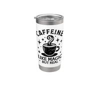 Cafeína como magia pero verdadero amante del café bebedor Vaso térmico de acero inoxidable de doble pared
