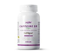 Cafeína de Liberación Lenta de HSN | 30 Cápsulas de 400 mg CaffXtend equivalencia a 200 mg Pura Cafeína Natural Anhidra | Efecto Prolongado hasta 12 Horas | No-GMO, Vegano, Sin Gluten