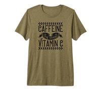 Cafeína La Otra Vitamina C - Divertido Amante del Café Camiseta Premium