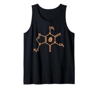 Cafeína Molécula Grano de Café Divertido Química Ciencia Café Camiseta sin Mangas