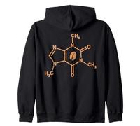 Cafeína Molécula Grano de Café Divertido Química Ciencia Café Sudadera con Capucha