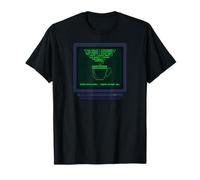 Cafeína y código Retro CRT Camiseta
