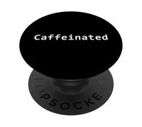 Cafeinated The Coffee Lovers Dark Heather PopSockets PopGrip Adhesivo