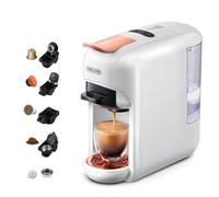 CAFELFFE Cafetera de Cápsulas MK-606 5-en-1 19 Bar Espresso Caliente/Frío, Compatible con K-Cup/NES/DG/ESE y Molido, 7 Niveles