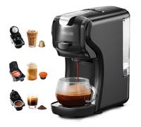 CAFELFFE MK-611 Cafetera de cápsulas 3 en 1, altura de taza ajustable, máquina de café espresso caliente/frío para uso doméstico/oficina, compatible con máquinas de café NES Original/DG/Ground