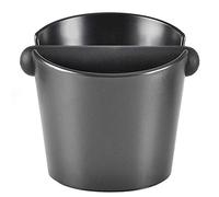 CAFEMASY Espresso Knock Box, Coffee Knock Box for Barista ABS Coffee Grind Knock Box Espresso Dump Bin Grind Waste Bin with Detachable Knock Bar (Black)