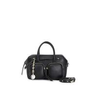 CAFèNOIR - Baúl Con Bolsillos Y Charm De Metal, Para Mujer, Color Negro, Talla Talla Única