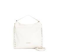 CafèNoir - Bolsa blanda con aplicación remaches y enganches mango de metal, para mujer, talla única, Mantequilla., Talla única