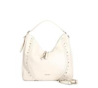 CafèNoir - Bolsa con piedras cabujón, mini remaches, asa acolchada y bandolera, para mujer, color marfil, talla única, blanco perla (ral 1013), Talla única