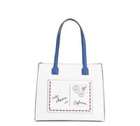 CafèNoir - Bolso Shopping Bag con bolsillo aplicado con estampado, para mujer, color multicolor, talla única, multicolor, Talla única