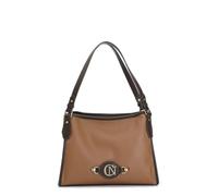 CAFèNOIR - Bolsa De Compras Con Bordes En Contraste Y Etiqueta Metálica Con El Logotipo De La Cafetería., Para Mujer, Color Marrón, Talla Talla Única