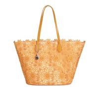 CAFèNOIR - Bolsa De Compras De Encaje Con Dije De Metal, Para Mujer, Color Naranja, Talla Talla Única