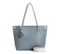 CAFèNOIR - Bolsa De Compras En Material Granulado Con Correa De Hombro De Cinta Extraíble, Para Mujer, Color Azul, Talla Talla Única