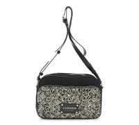 CAFèNOIR - Bolsa acolchada de nailon con estampado flocado, para mujer, talla única, Avena/Negro, Talla única