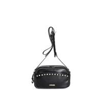 CAFèNOIR - Bolso Compacto Para Cámara Con Piedras Cabujón, Mini Remaches Y Correa Para El Hombro, Para Mujer, Color Negro, Talla Talla Única