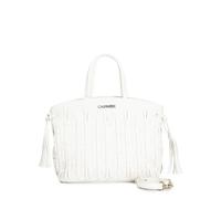 CAFèNOIR - Bolso Con Hilo Mignon, Laterales Fruncidos Con Nudo Y Borla, Para Mujer, Color Blanco, Talla Talla Única