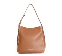 CAFèNOIR - Bolso con motivo de enhebrado y bandolera ajustable, para mujer, color cuero, talla única, cuero, Talla única