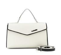 CAFèNOIR - Bolso Con Solapa, Asa Acolchada Y Bolsillo Trasero, Para Mujer, Color Blanco, Talla Talla Única