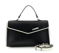 CAFèNOIR - Bolso Con Solapa, Asa Acolchada Y Bolsillo Trasero, Para Mujer, Color Negro, Talla Talla Única