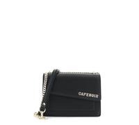 CAFèNOIR - Bolso Con Solapa Asimétrica Con Aplicación De Letras, Para Mujer, Color Negro, Talla Talla Única