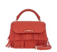 CAFèNOIR - Bolso Con Solapa Y Flecos, Para Mujer, Color Rojo, Talla Talla Única