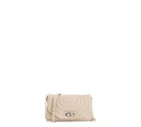 CAFèNOIR - Bolso De Hombro Acolchado Con Estampado De Rombos Y Solapa Acolchada, Para Mujer, Color Beige, Talla Talla Única