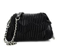 CAFèNOIR Bolso de hombro bandolera plisado con cadena negra mujer niña