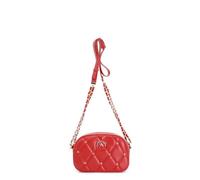 CAFèNOIR - Bolso De Hombro Con Acolchado De Rombos Con Aplicación De Remaches Y Logotipo Bicolor, Para Mujer, Color Rojo, Talla Talla Única